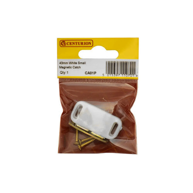 Centurion 43mm White Small Magnetic Catch - Pack of 5