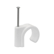 Centurion 10mm Plastic Nail In Pipe Clips - Pack of 100