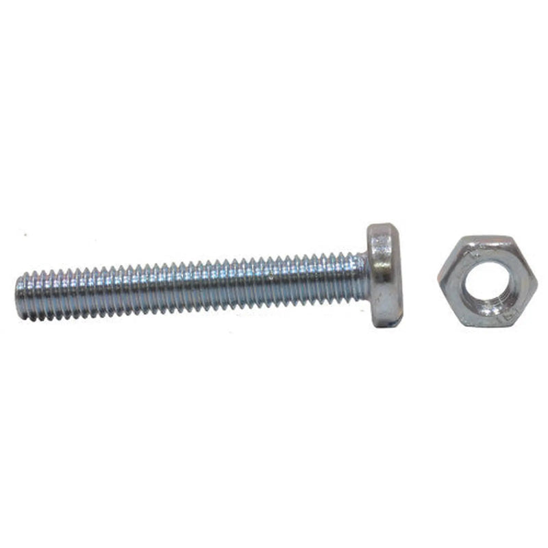 Centurion M6 x 50mm Machine Screws & Nuts - Zinc Plated - (100)
