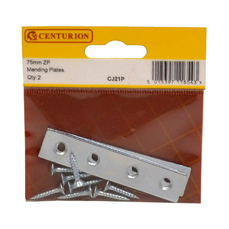 Centurion 75mm ZP Mending Plate (Pack of 2) - Pack of 5