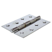 Centurion Steel Butt Hinges, Chromed, 100mm - Pack of 5