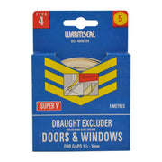 Centurion Warmseal Polystyrene 'V' Strip, White, 5m - Pack of 5