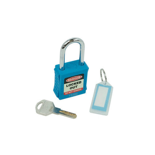 Centurion Safety Lockout Padlocks, Standard Shackle, Blue (each)