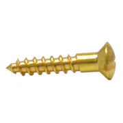 Centurion 3/4" x 6 Slotted Raised Head Woodscrew - Brass - (200)