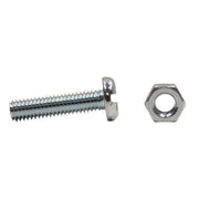 Centurion M6 x 25mm Machine Screws & Nuts - Zinc Plated - (100)