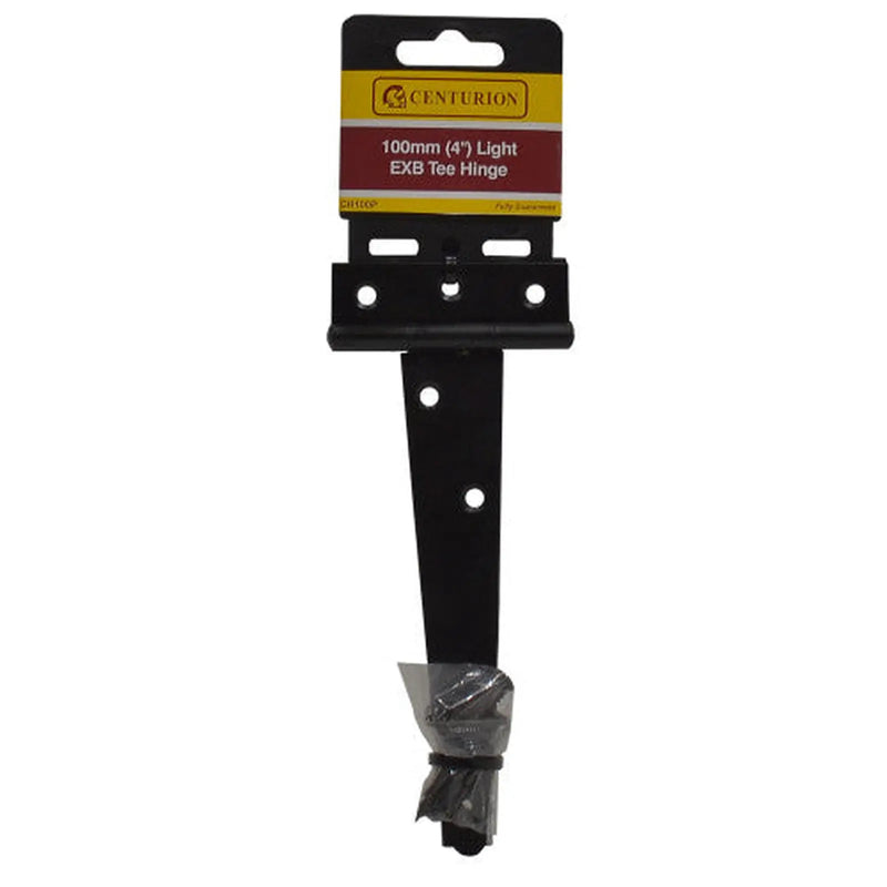 Centurion Light Tee Hinges, Epoxy Black, 100mm - Pack of 5