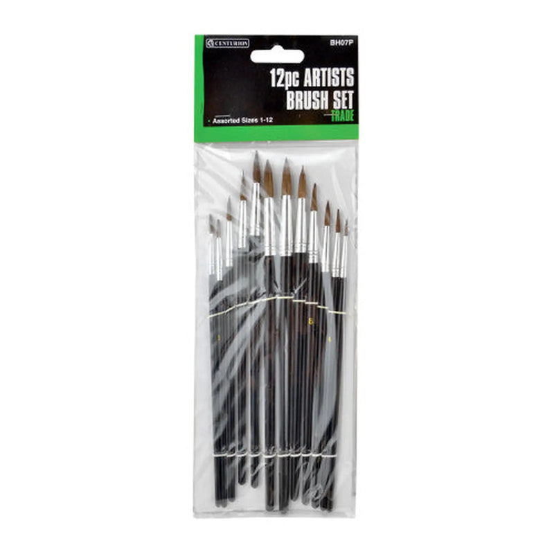 Centurion Trade Artist's Brush Set, Pack of 12 - Pack of 5