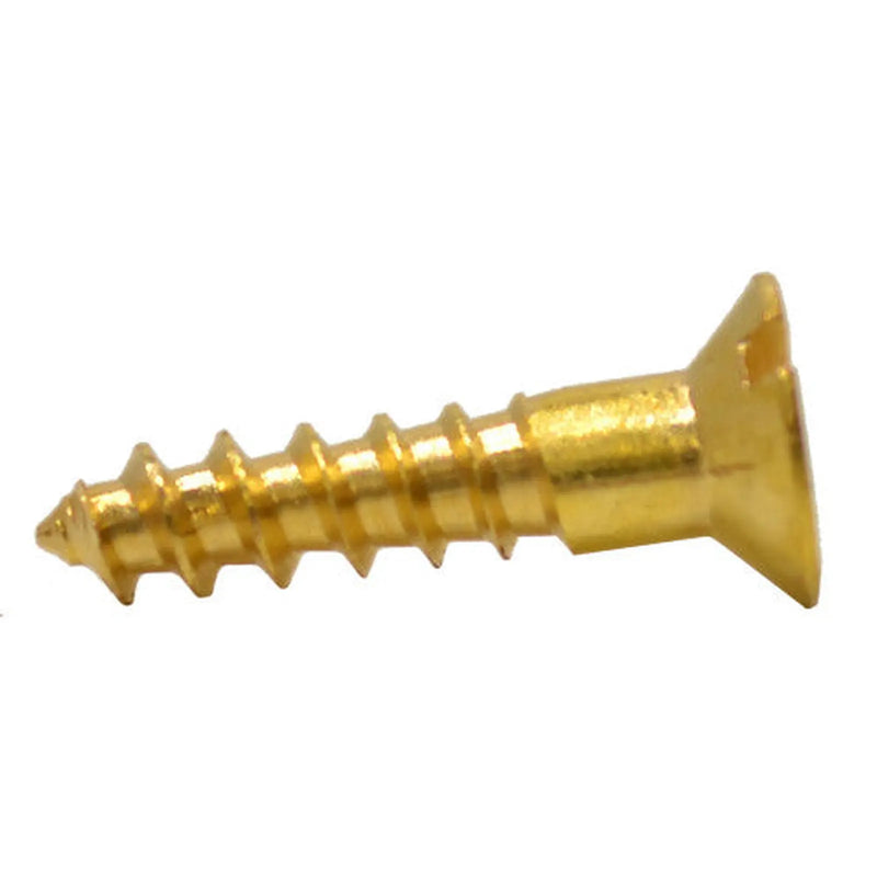 Centurion 5/8" x 6 Slotted Brass Woodscrew - Countersunk Head - (200)