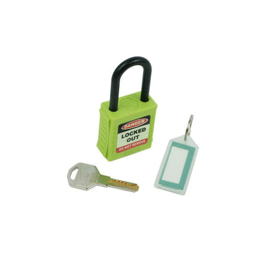 Centurion Safety Lockout Padlocks, Nylon Shackle, Green (each)
