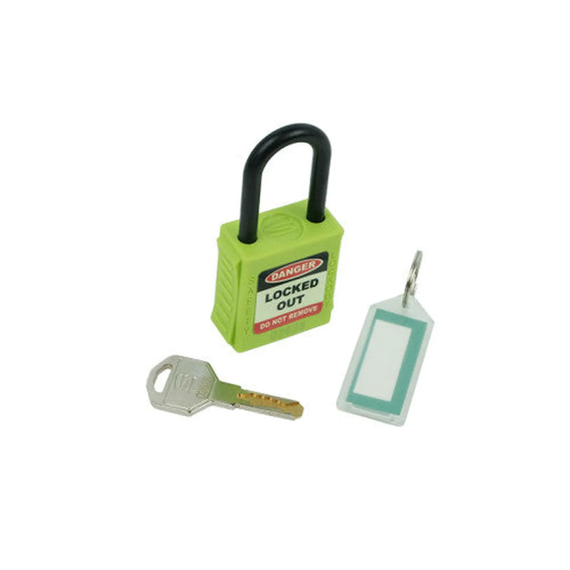 Centurion Safety Lockout Padlocks, Nylon Shackle, Green (each)