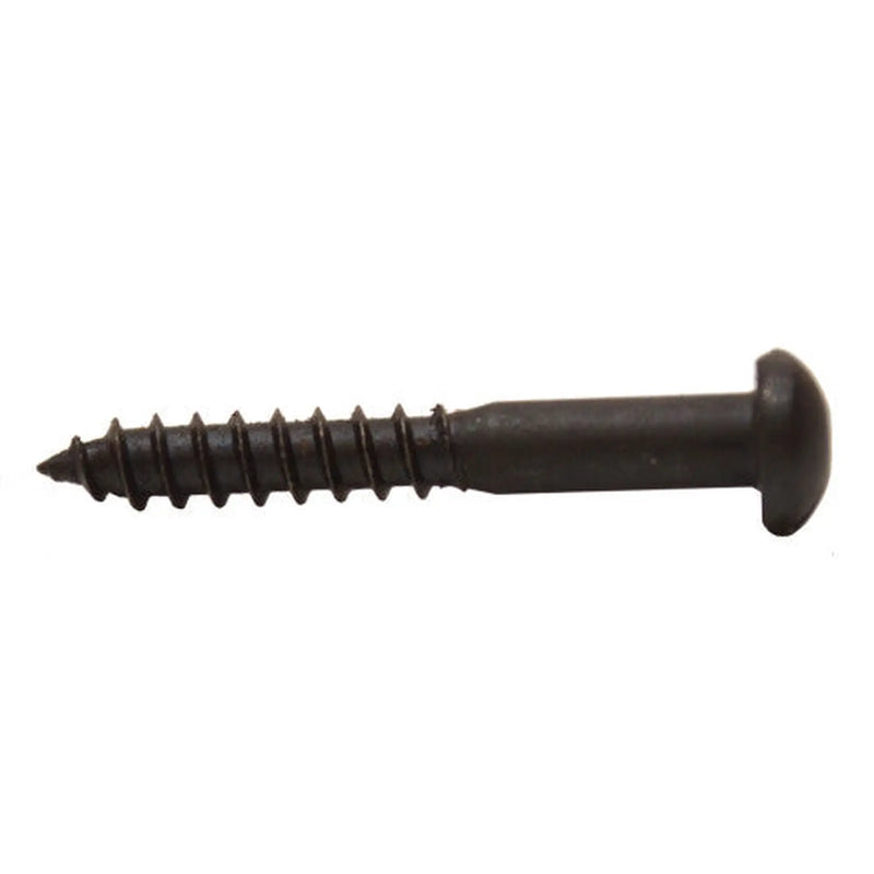 Centurion 1" x 6 Pozi Round Head Woodscrew - Black Japanned - (200)