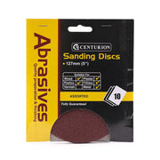 Centurion Abrasives Circular Sanding Sheets, Assorted 127mm Diameter (Pack of - Pack of 5