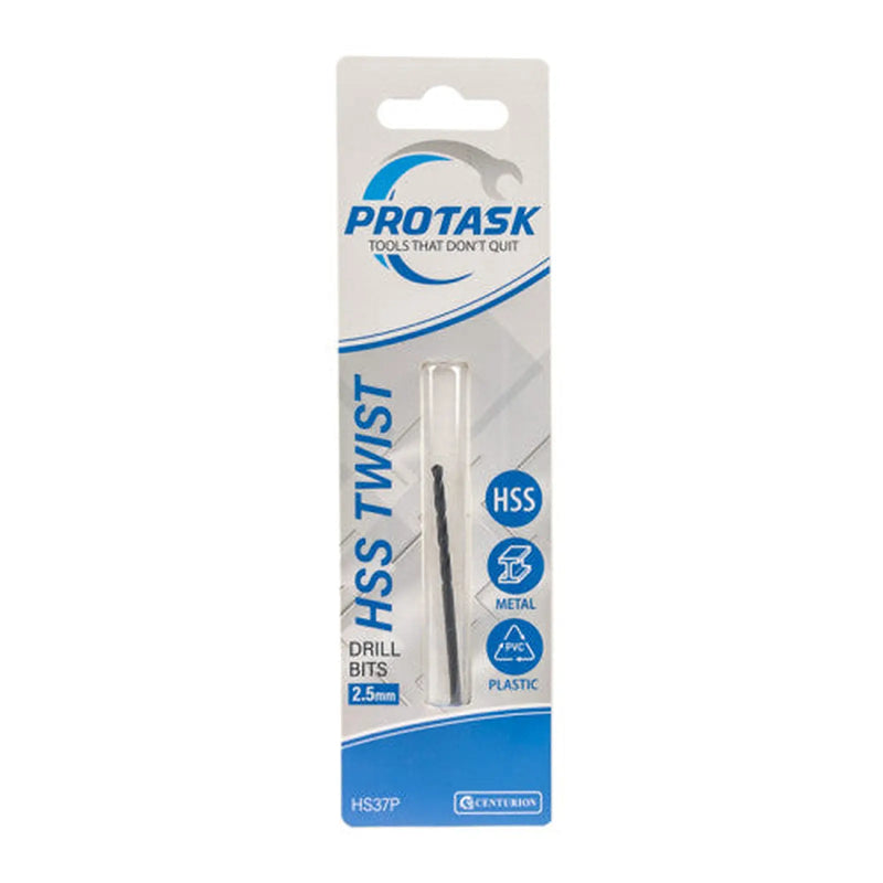 Centurion ProTask High Speed Twist Drill Bit (2.5mm) - Pack of 5