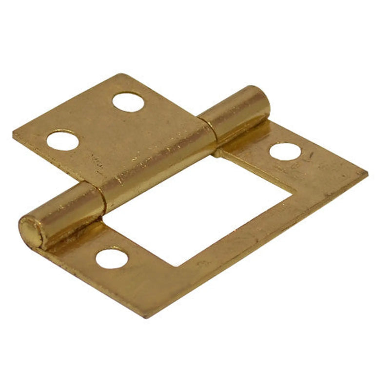 Centurion Steel Flush Hinges, Electro Brassed, 40mm - Min Order 6