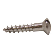 Centurion 3/4" x 6 Slotted Raised Head Woodscrew - Chrome Plated - (200)
