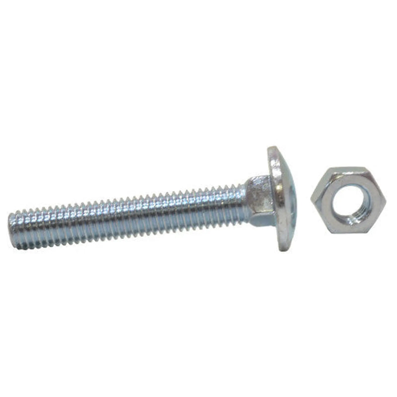 Centurion M8 x 50mm ZP Small Carriage Bolts & Nuts  (200)