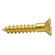 Centurion 3/4" x 6 Slotted Brass Woodscrew - Countersunk Head - (200)
