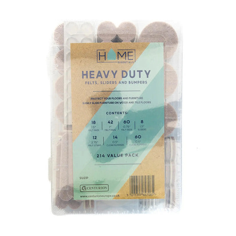 Centurion Heavy Duty Felts, Sliders & Bumpers - 214 Pack - Min Order 2