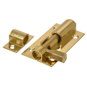 Centurion Straight Barrel Bolts, Polished Brass, 25mm x 50mm - Pack of 10