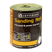 Centurion Abrasives Aluminium Oxide Decorators' Roll, Fine 115mm x 10m - Pack of 5