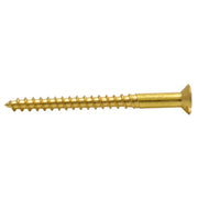 Centurion 2" x 8 Slotted Brass Woodscrew - Countersunk Head - (200)