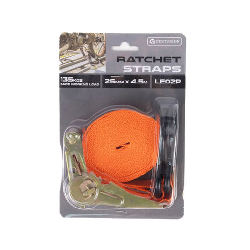 Centurion 25mm x 4.5mm Ratchet Tie Down Strap - Min Order 2