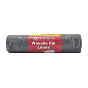 Centurion Wheelie Bin Liners, Black, 240 Litre Capacity - Pack of 5