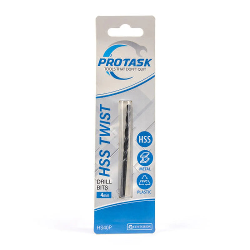 Centurion ProTask High Speed Twist Drill Bit (4mm) - Pack of 5