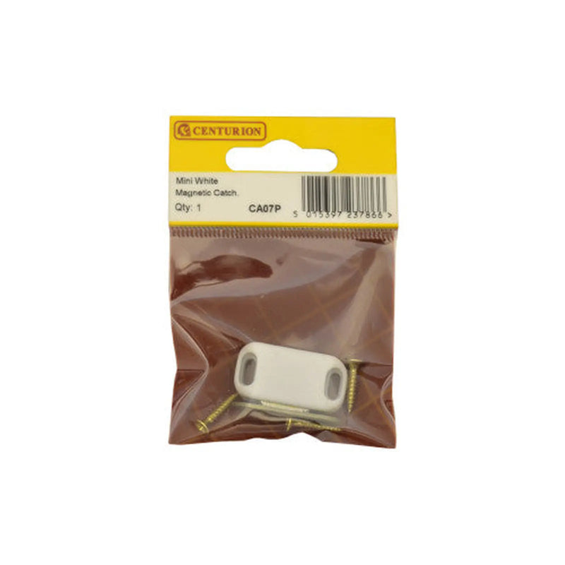Centurion 35 x 27mm ZP Mini White Magnetic Catch - Pack of 5