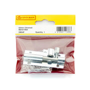 Centurion Straight Solid Brass Barrel Bolts, Polished Chrome, 25mm x 63mm - Pack of 5