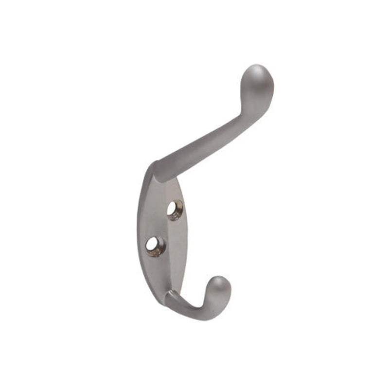Centurion 105mm Die Cast Hat & Coat Hook - Satin Chrome - Pack of 20