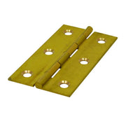 Centurion Solid Drawn Brass Butt Hinges, Self Colour, 51mm x 29mm - Pack of 10