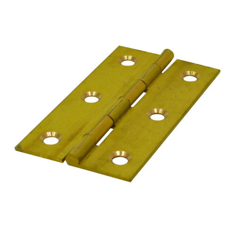 Centurion Solid Drawn Brass Butt Hinges, Self Colour, 51mm x 29mm - Pack of 10
