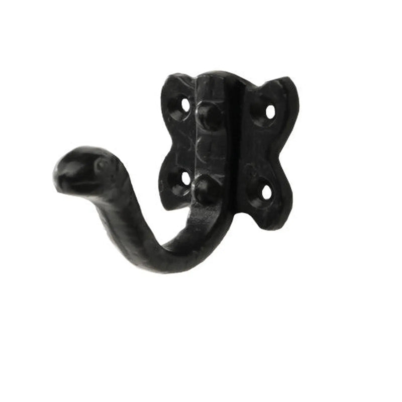 Centurion Coat Hook, Black, 50mm - Pack of 10