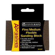 Centurion Abrasives Angled Sanding Block, Fine/Medium 97 x 67 x 27mm - Pack of 5