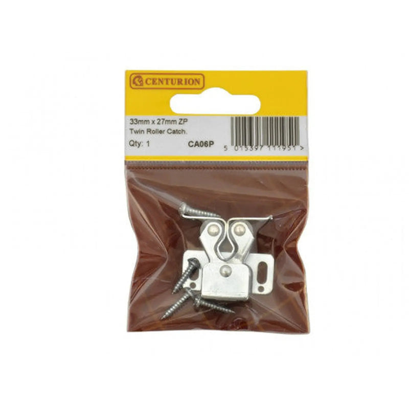 Centurion 33mm x 27mm ZP Twin Roller Catch - Pack of 5