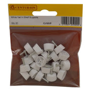 Centurion 15mm Diameter White Nail In Shelf Supports (Pack of 20) - Pack of 5