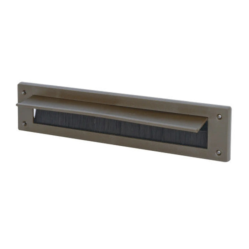 Centurion Warmseal Letterbox Draught Excluder With Flap, Brown, 43mm x 275mm - Pack of 5