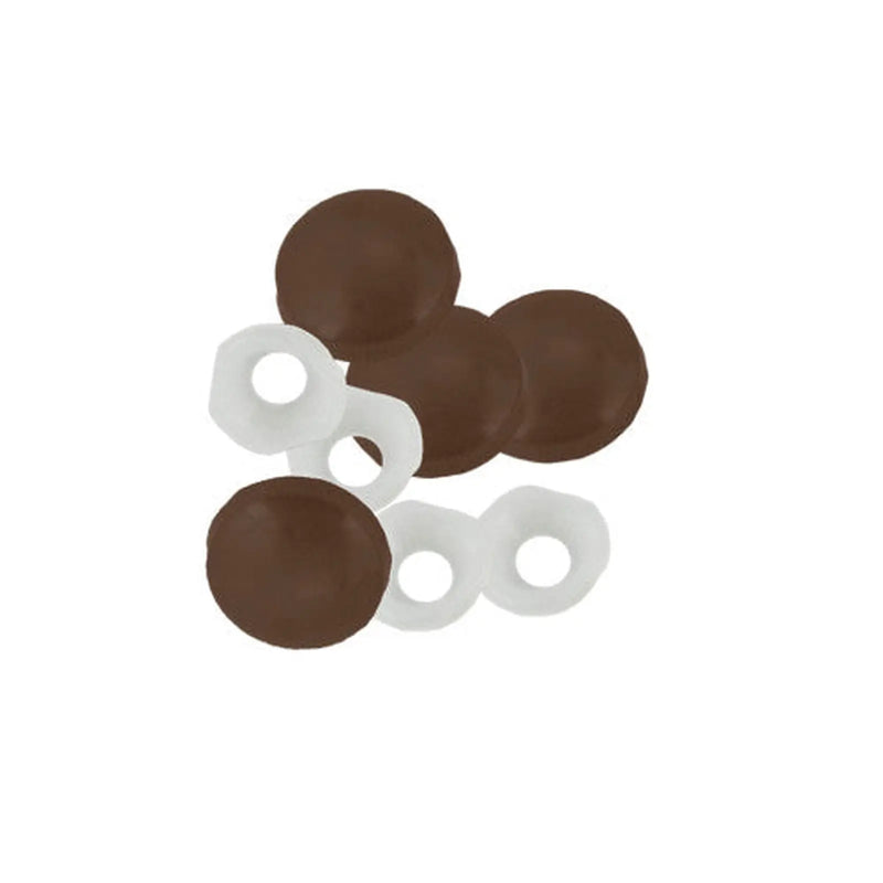 Centurion Brown Plastic Dome Screw Cover - Pack of 100