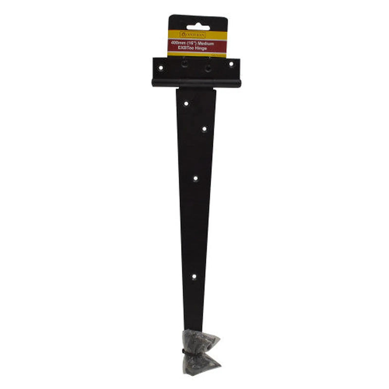 Centurion Medium Tee Hinges, Epoxy Black, 400mm - Pack of 5