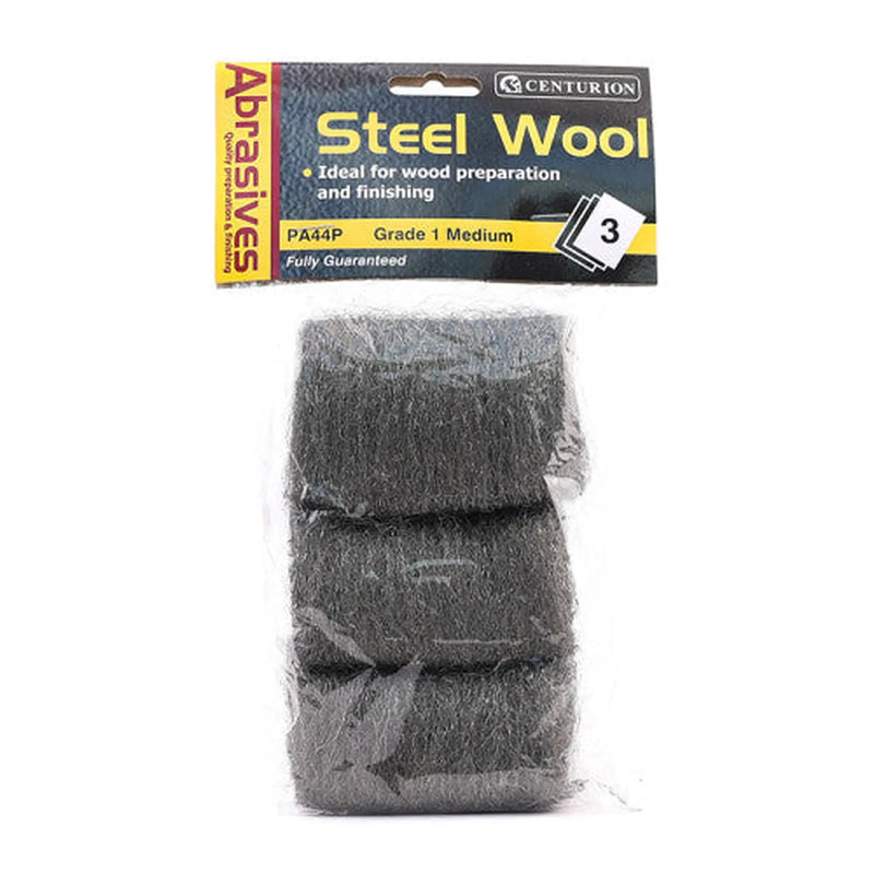 Centurion Abrasives Steel Wire Wool, 1 Medium (Pack of 3) - Pack of 5