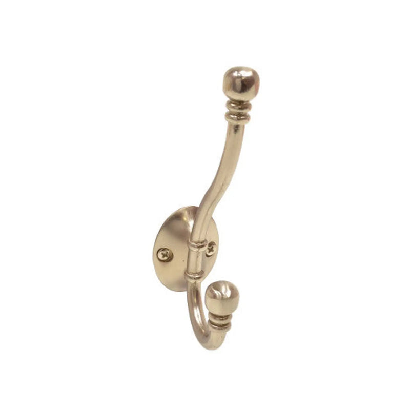 Centurion 130mm Premium Ball End Hat & Coat Hook - Brushed Nickel - Pack of 10