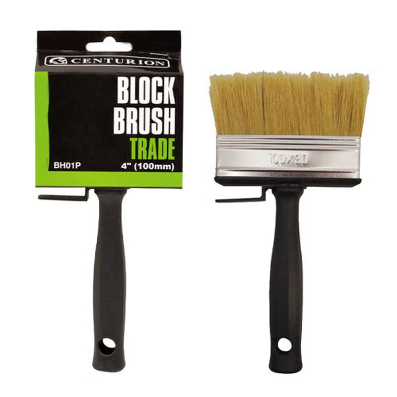 Centurion Trade Block Brush, 100mm / 4" - Pack of 6