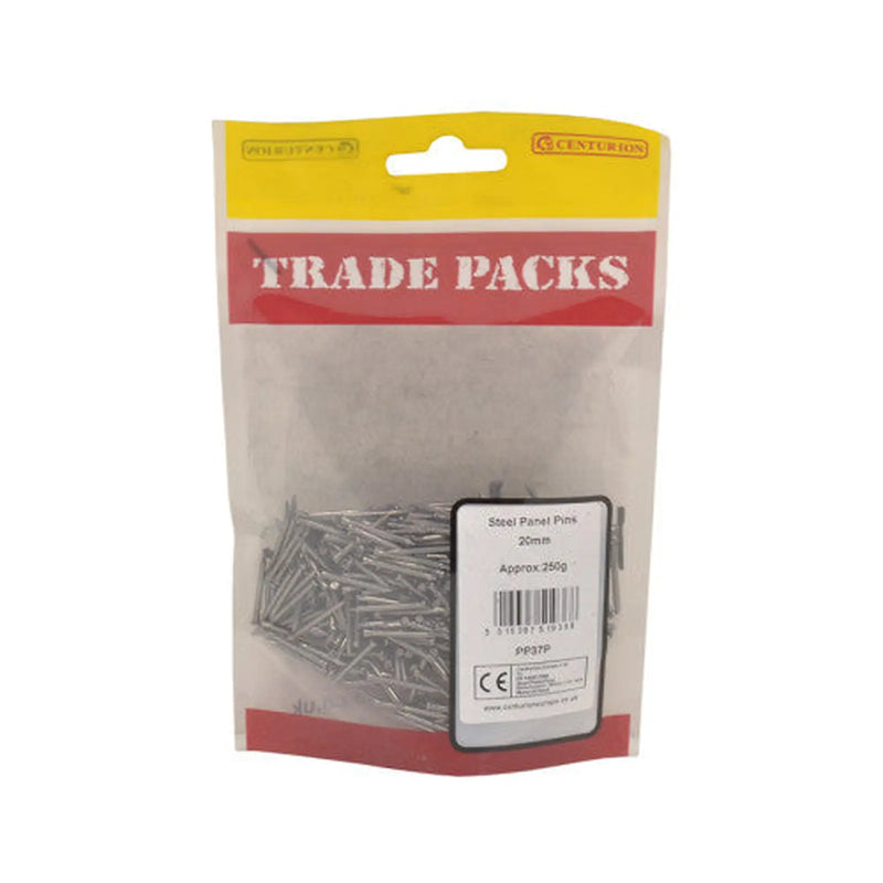 Centurion Panel Pins - Steel - 20mm - (250g Pack) - Pack of 5