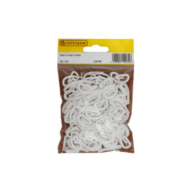 Centurion Nylon Curtain Hooks (Pack of 100) - Pack of 5