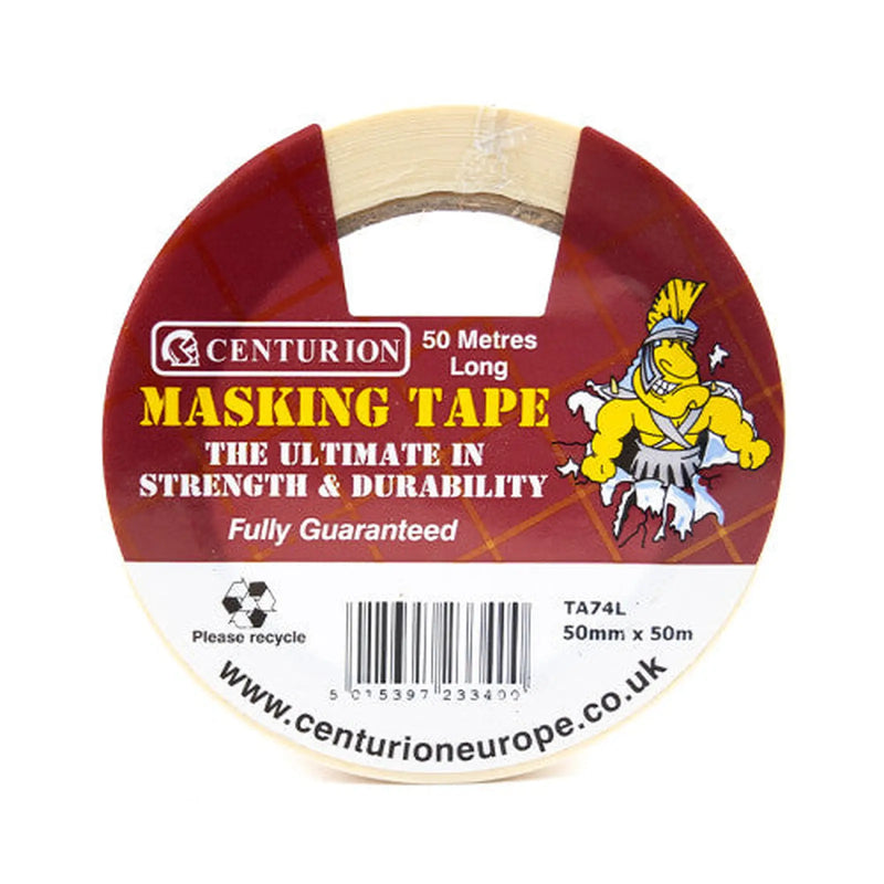 Centurion Masking Tape 50mm x 50m Roll - Pack of 6