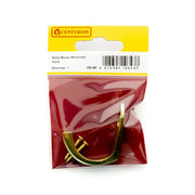Centurion Solid Brass Single Wardrobe Hook - Polished Brass - Pack Qty 1 - Pack of 5