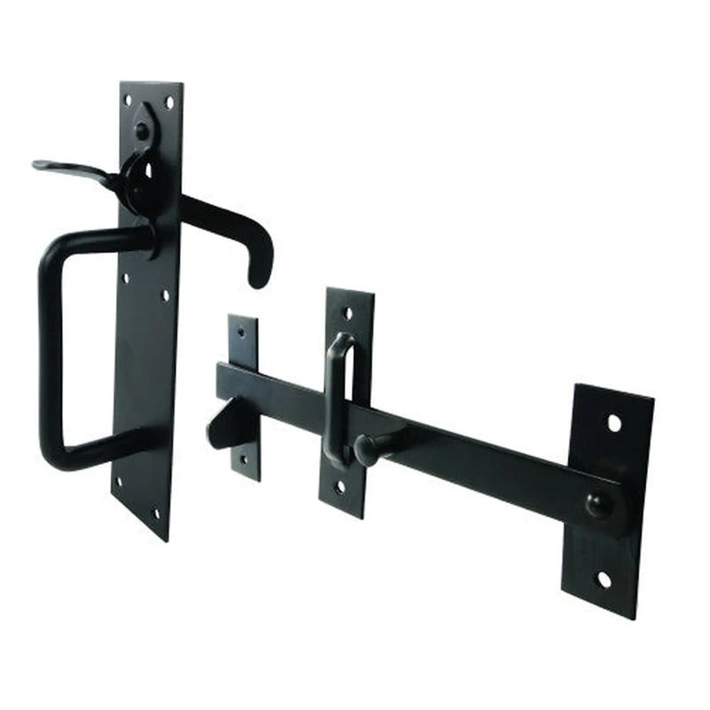 Centurion Light Suffolk Latch, Epoxy Black, 200mm - Pack of 5