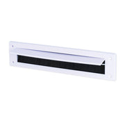 Centurion Warmseal Letterbox Draught Excluder With Flap, White, 43mm x 275mm - Pack of 5