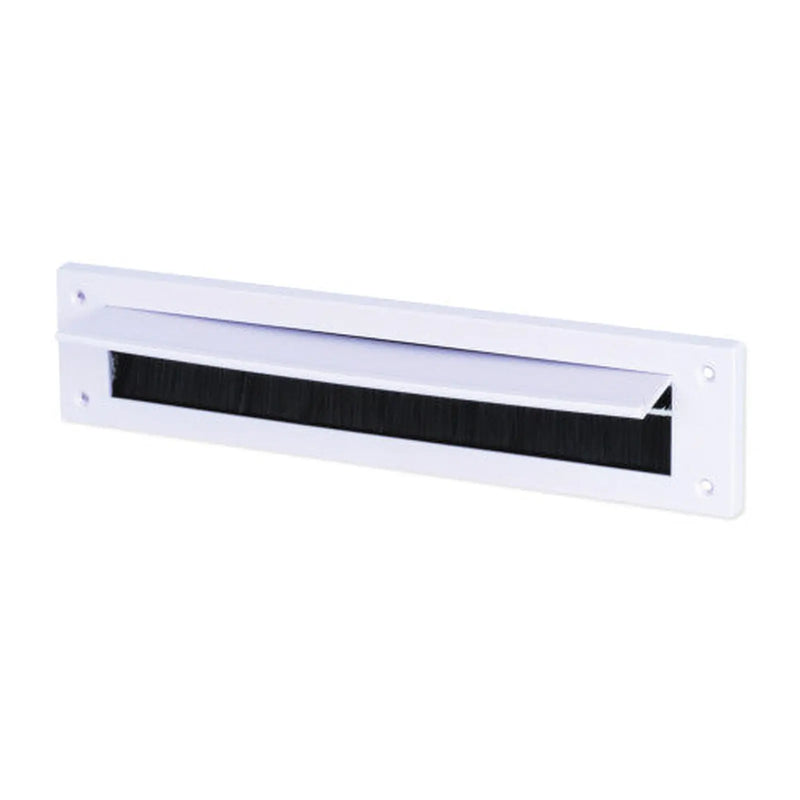 Centurion Warmseal Letterbox Draught Excluder With Flap, White, 43mm x 275mm - Pack of 5